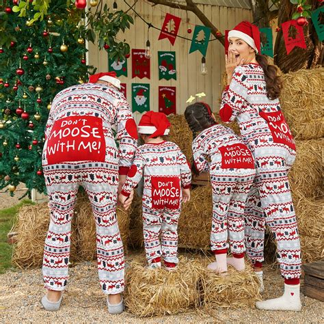 PatPat Christmas Pajamas Family Christmas Pajamas for Women Men Kids ...