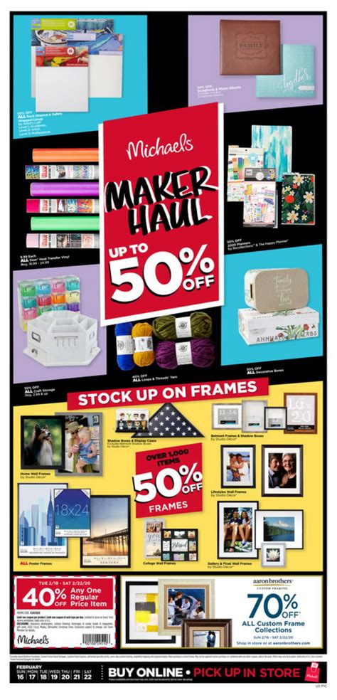 Michaels Weekly Ad Feb 16– Feb 22, 2020