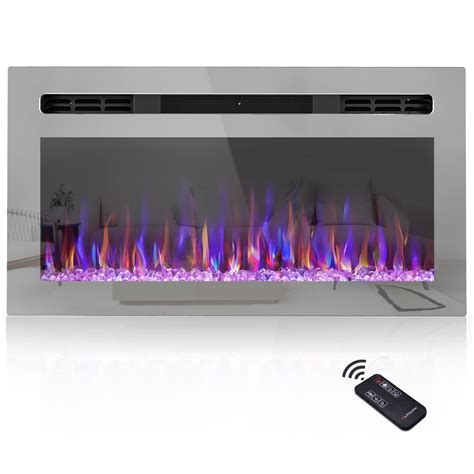 Buy Ooiior 31 Inch Electric Fireplace with Remote Control, Recessed and ...