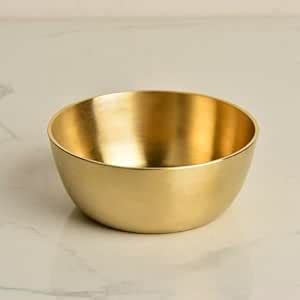 Buy StyleMyWay Premium Pure Brass Heavy Bowl for Eating (Diameter - 3.5 ...