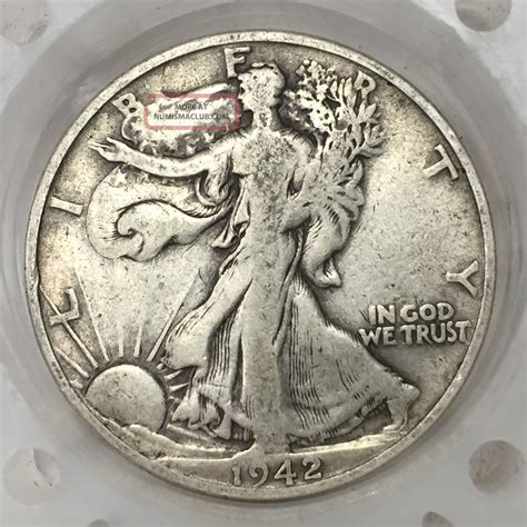 1942 - S Silver Walking Liberty Half Dollar Old Us Coin A1977
