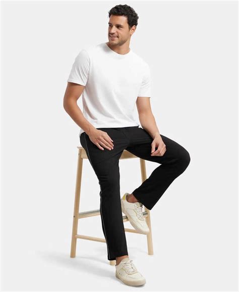 Buy Super Combed Cotton Rich Regular Fit Trackpant with Side Pockets ...