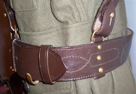 AUSTRALIAN ARMY SAM BROWN OFFICERS LEATHER BELT WITH STRAP - SIZE 40 ...