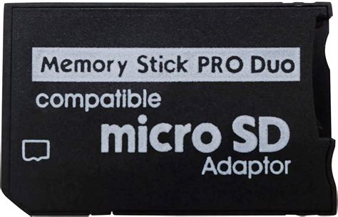 GAMSERIA Micro SD SDHC TF to Memory Stick Pro Duo Card Reader PSP ...