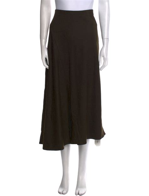 Alice + Olivia Ruffle Embellishment Midi Length Skirt - Blue Skirts ...