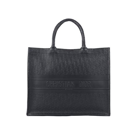Oblique Calfskin Embossed Large Book Tote – The Luxury Pop