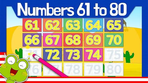 Learn Numbers 61 to 80 - shadow matching numbers 80|Learn 1 to 100|English Numbers 100|영어숫자100|1-100