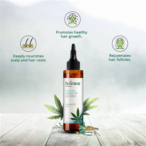 Hampa Hemp Hair Regrowth Serum 100ml+ Hampa Hemp Hair Regrowth Oil 100 ...