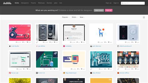 Dribbble Website Redesign Concept | Search by Muzli