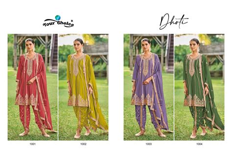 Dhoti Your Choice Chinon Designer Salwar Suits – Kavya Style Plus