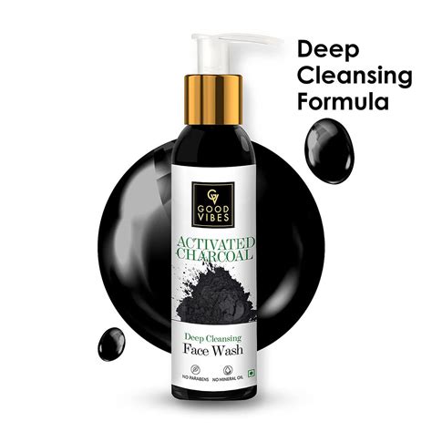 Good Vibes Activated Charcoal Face Wash, 120 ml Price, Uses, Side ...