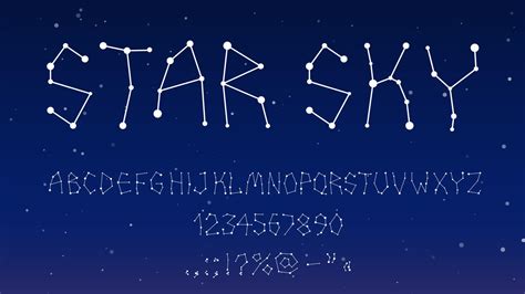 Star space font type, starry galaxy typeface 23079267 Vector Art at Vecteezy