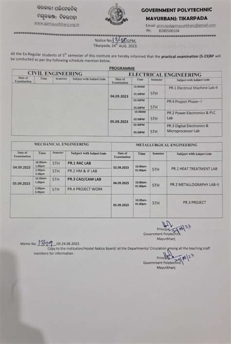 5th semester practical Exam-2023 | Govt. Polytechnic Mayurbhanj