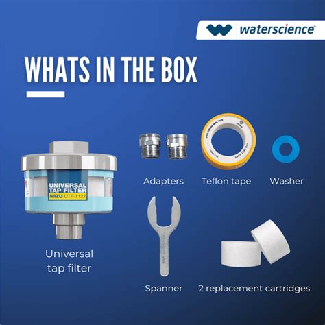 MIZU Kitchen Tap Filter for Mud, Sand & Sediments – WaterScience