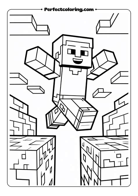 50+ Minecraft Steve Coloring Pages - Free Download