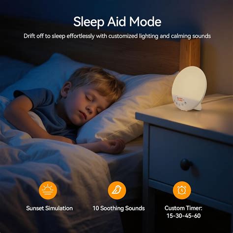 RICIAL Wake Up Light Sunrise Alarm Clock, 10000 Lux UV-Free India | Ubuy