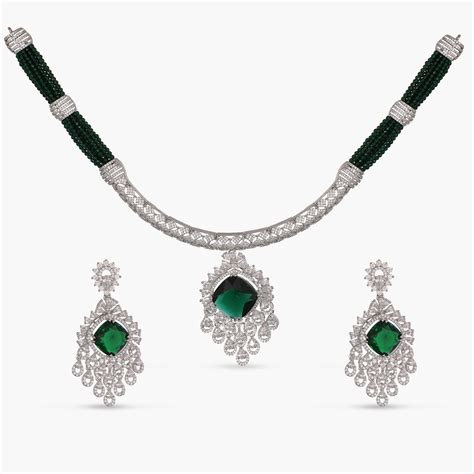 Buy Jelena Nakshatra CZ Necklace Set From Tarinika | Artficial ...