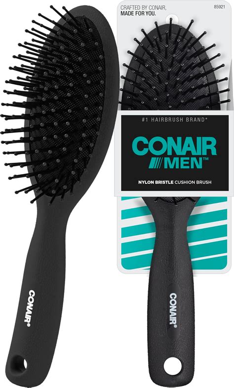 Amazon.com : CONAIR Men Hair Brush, Men's Detangler Brush for Everyday ...