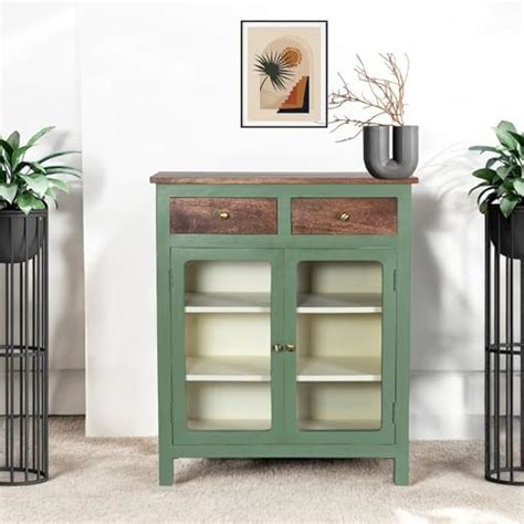 Kraft Bazaar Solid Wood Madrid 2 Drawers Crockery Unit | Sideboard ...