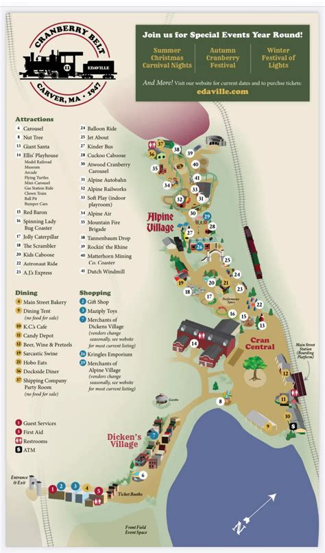 Edaville Family Theme Park Map and Brochure (2025 - 2019 ...