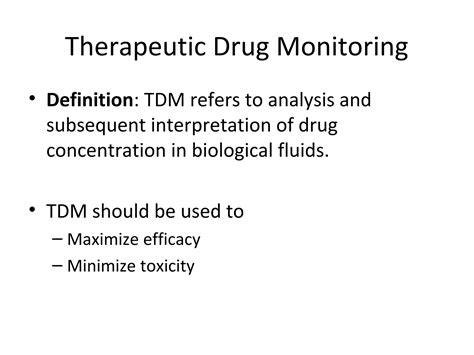 therapeutic drug monitoring of antibiotics | PPT