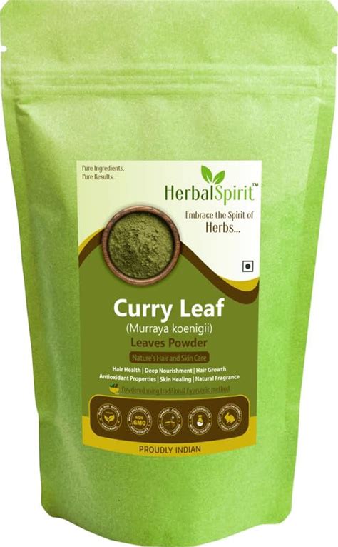 Herbal Spirit Dry Curry Leaves Powder for Hair | Curry Leaf Powder ...