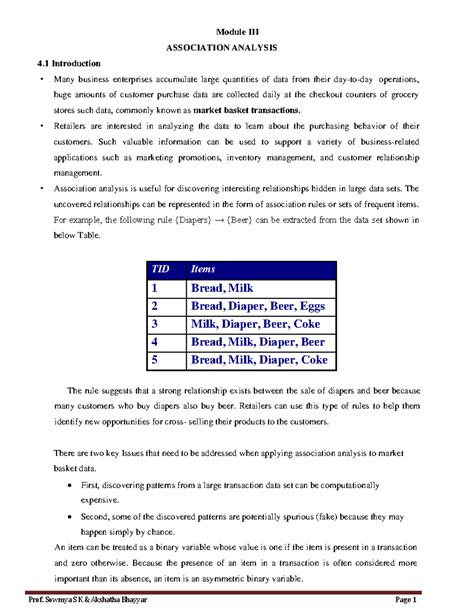 Module 3 DM Notes for 2nd internals - 4 Introduction Module III ...