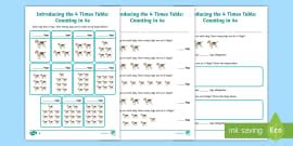 Introduction to the 3 Times Table Differentiated Worksheets