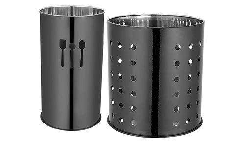 Buy Levo Stainless Steel Spoon Stand for Kitchen Height - 10x15cm ...