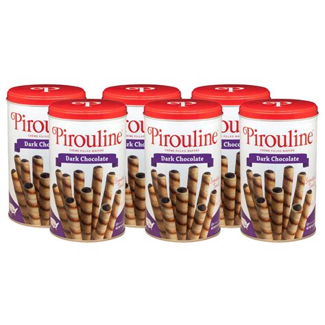 Pirouline Rolled Wafers Dark Chocolate Rolled Wafer Sticks, Crme Filled ...