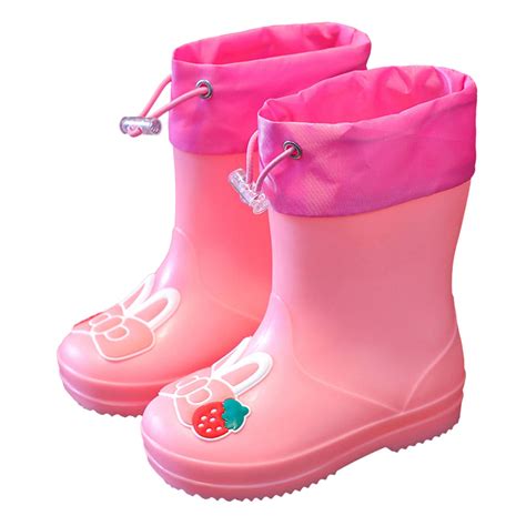 YUIVH Toddler Rain Boots Light Up Rain Boot For Child Kids Rain Boot ...