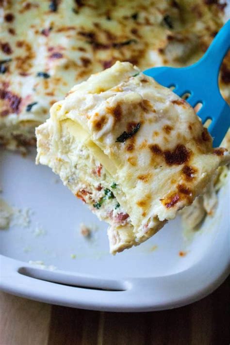 White Garlic Lasagna   A Wicked Whisk