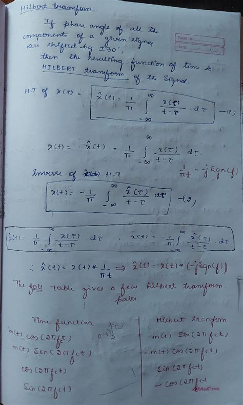 Mod1 till pre envelopes - Hilbert transform If phase angle of all the ...