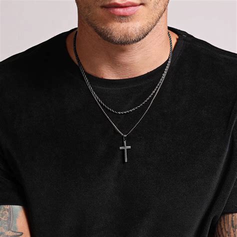 Dual Chic Black Cross Chain | Salty – Salty Accessories