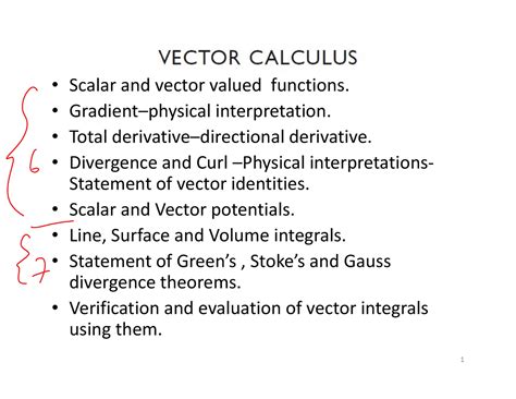 CFE Module VI Part1 - VIT UNIVERSITY - Calculus for Engineers - Scalar ...
