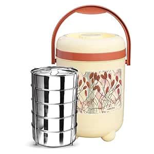 Buy Milton Trojan 5 Insulated Tiffin, 5 Stainless Steel Containers ...