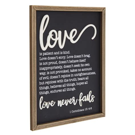 Farmhouse Style Bible Verse Wall Decor, Framed Religious Wooden Wall ...