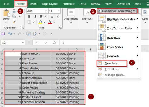 Image result for Excel Conditional Formatting Based On Overdue Dates
