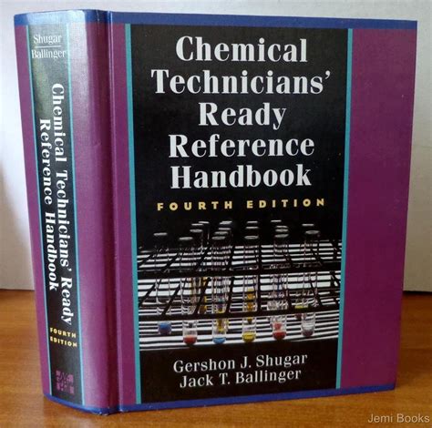 Buy Chemical Technicians' Ready Reference Handbook (Harvard Business ...