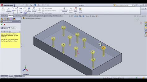 SolidWorks Hole Wizard Custom Thread 的图像结果
