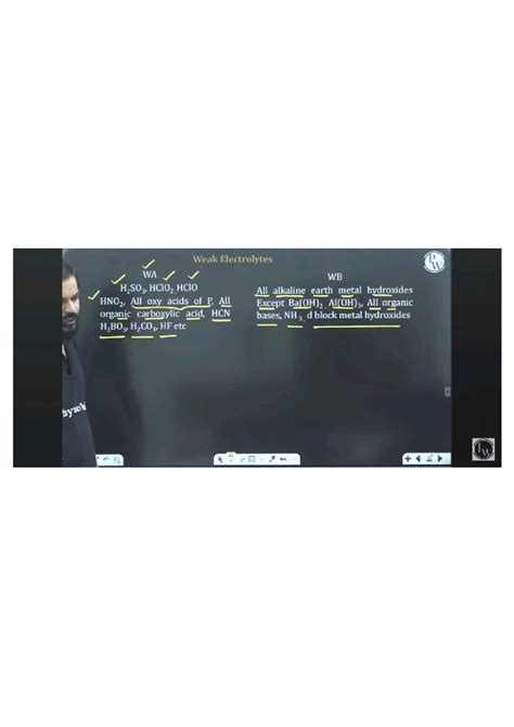 Ionic Equilibrium Notes for PW Course: Weak Acids and Bases - Studocu