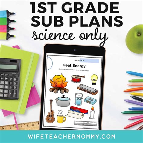 Digital 1st Grade Science Sub Plans