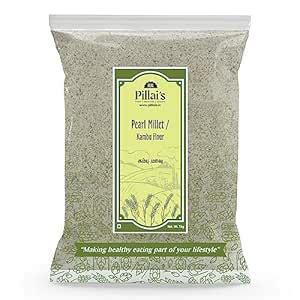 RR PILLAI'S Pearl Millet Flour/Kambu Flour - 1 KG | Millet Flour ...