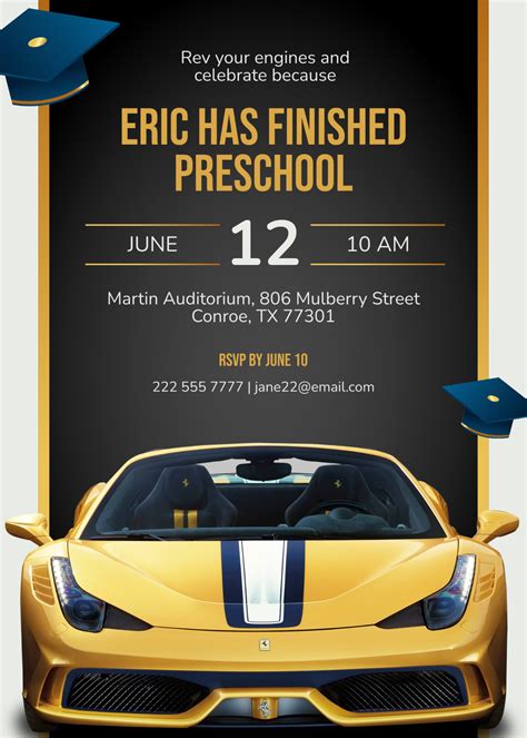 Image result for Free Editable Graduation Invitation Cards