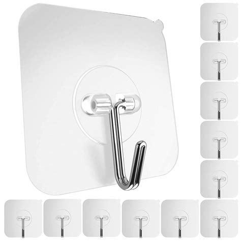 Party Propz Wall Hooks for Hanging - Set of 10 Pcs Self Adhesive Wall ...