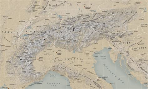 Image result for The Alps Map
