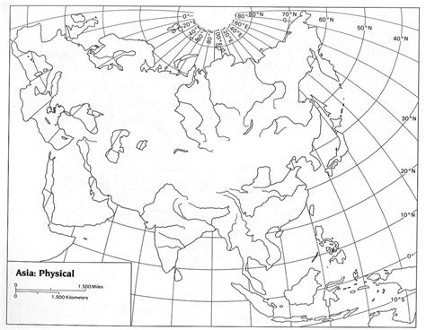 Physical Map of Asia 的图像结果