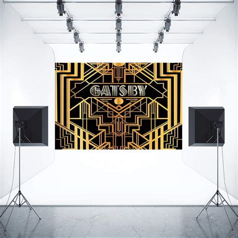 10x7ft Great Gatsby Party Backdrop 1920s Retro Roaring Background Adult ...