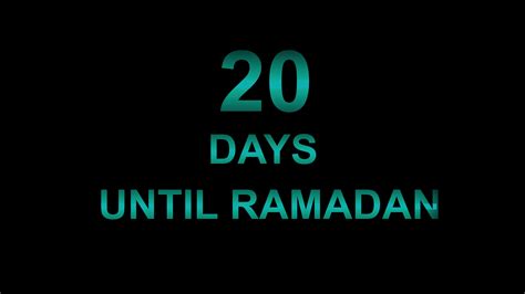 20 days until ramadan text animation 6299076 Stock Video at Vecteezy