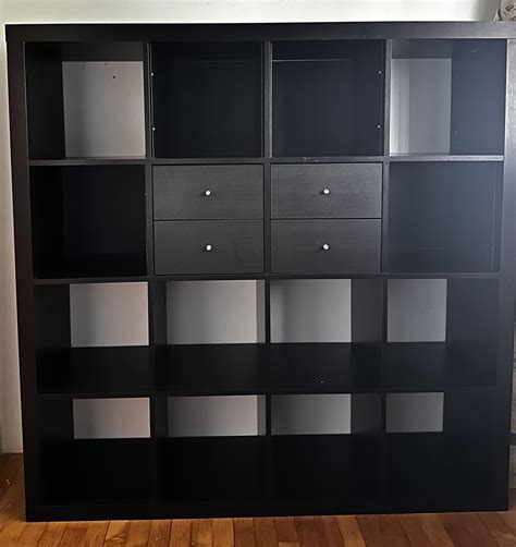 İkea kallax kitaplık açık raf ünitesi siyah | Türkiye'deki İkinci El ...